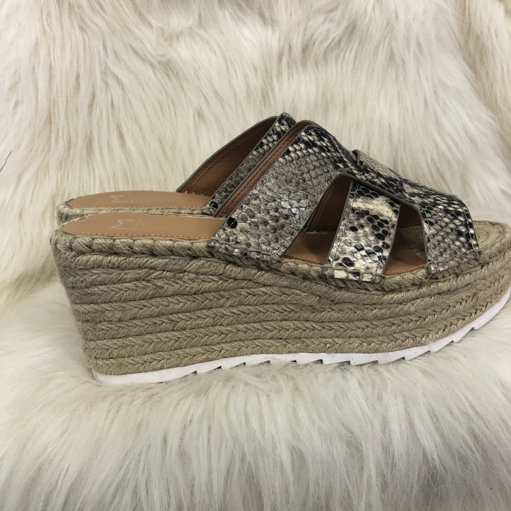 Marc Fisher Python Snakeskin Robbyn Espadrille 8.5 - image 5